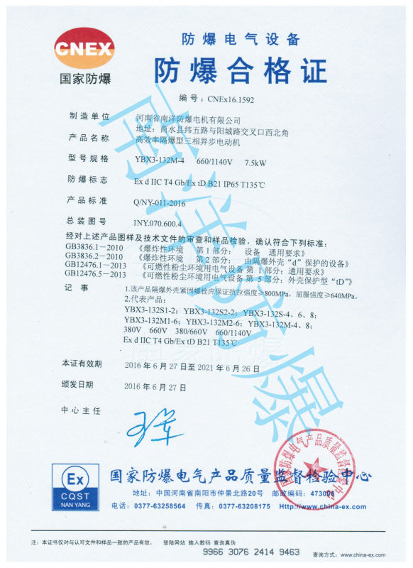 粉塵防爆電機的防爆等級都有哪些？